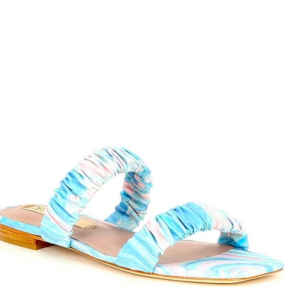 New Deltan Cora Printed Two Band Sandals - Picture 10 of 16